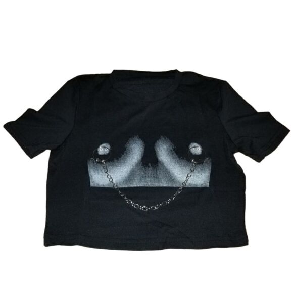 Women's Graphic Crop Tee  - Picture 1 of 5